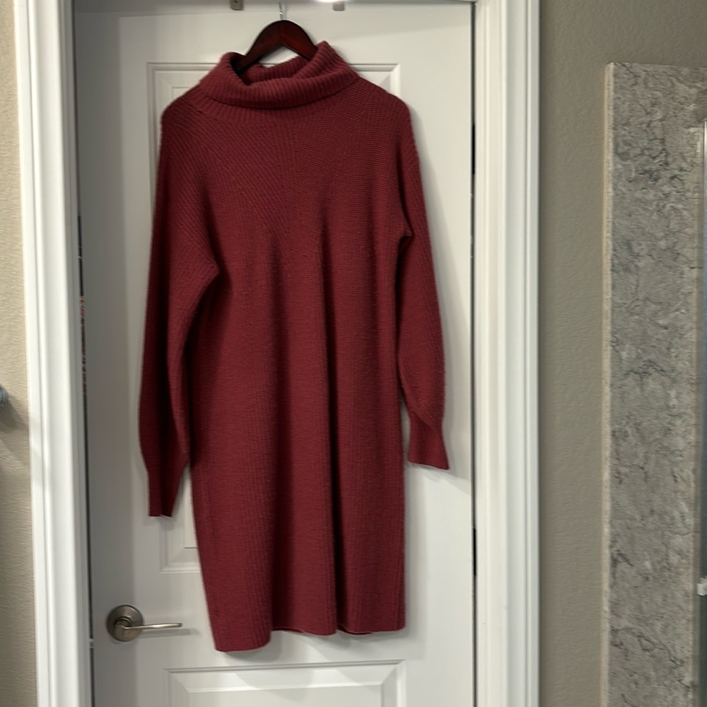 Ann Taylor sweater dress. Color carmel